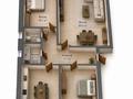 3-комнатная квартира · 103.6 м² · 1/3 этаж, мкр Старый Аэропорт, Мкр Старый Аэропорт, Алаш 1 1 — Алаш за 40 млн ₸ в Уральске