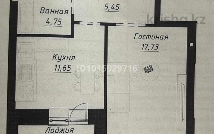 1-бөлмелі пәтер · 41.1 м² · 2/9 қабат, Шамши Калдаяков 14, бағасы: 29.5 млн ₸ в Астане, Сарайшык р-н — фото 2