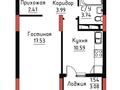 1-бөлмелі пәтер · 40 м², Чингиз Айтматов 24/4 — Улы дала, бағасы: 28 млн ₸ в Астане, Нура р-н — фото 2