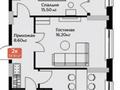 2-комнатная квартира · 59 м² · 3 этаж, Культегин за ~ 28.4 млн 〒 в Астане — фото 3