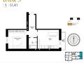 2-комнатная квартира · 51.41 м² · 2/9 этаж, Шоссе Коргалжын 31 за 23.9 млн ₸ в Астане, Нура р-н