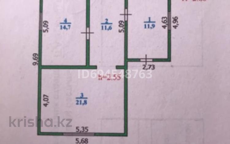 Отдельный дом · 3 комнаты · 80 м² · 5 сот., мкр. Зачаганск пгт — Сарытау за 14 млн ₸ в Уральске — фото 2