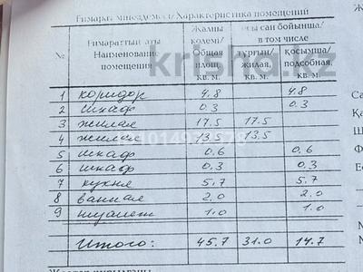2-бөлмелі пәтер · 45.7 м² · 1/5 қабат, 50 лет октября 84, бағасы: 8 млн ₸ в Рудном