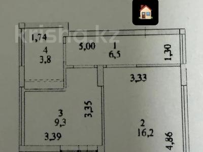 1-бөлмелі пәтер · 37.8 м² · 12/12 қабат, Казыбек би 41/1, бағасы: 23.5 млн ₸ в Астане