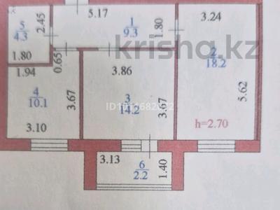 2-комнатная квартира · 60 м² · 3/12 этаж, Кабанбай батыра 59 за 39.9 млн ₸ в Астане, Нура р-н