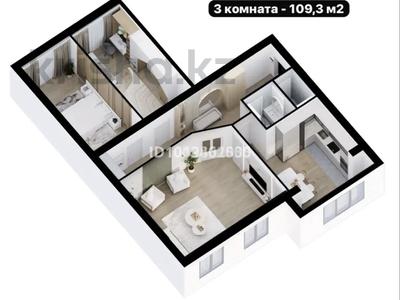 3-бөлмелі пәтер · 109.3 м² · 4/7 қабат, 29 а 38/8 13, бағасы: 18.5 млн ₸ в Актау, 18-й мкр 