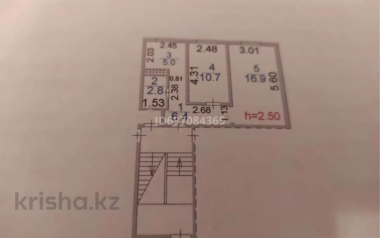 2-бөлмелі пәтер · 45 м² · 1/5 қабат, Комарова 13 — Около школы 19 и гимназии, бағасы: 9 млн 〒 в Сатпаев — фото 11