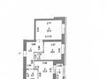 2-комнатная квартира · 57.1 м², Александр Сызганов 1/2 за 35.5 млн ₸ в Астане, Есильский р-н — фото 2