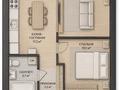 1-бөлмелі пәтер · 44 м² · 8/9 қабат, Алтын орда ш/а., бағасы: 20.3 млн ₸ в Актобе, мкр. Алтын орда — фото 2