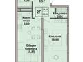 2-бөлмелі пәтер · 53.55 м² · 6/6 қабат, Кульджинский тракт 2 к1 — Жк Керуен, бағасы: 23.1 млн ₸ в Алматы — фото 4