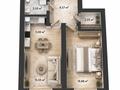 2-бөлмелі пәтер · 53.55 м² · 6/6 қабат, Кульджинский тракт 2 к1 — Жк Керуен, бағасы: 23.1 млн ₸ в Алматы
