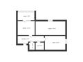 2-бөлмелі пәтер · 60 м² · 1/9 қабат, мкр. Коктем 11д, бағасы: 31 млн ₸ в Кокшетау — фото 6