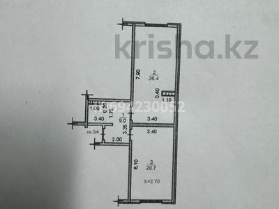 2-комнатная квартира, 56.1 м², 4/7 этаж, Шугыла 52 за 25 млн 〒 в Алматы, Алатауский р-н