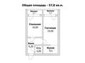 2-комнатная квартира, 57.8 м², Кабанбай батыра 107 за ~ 16.2 млн 〒 в Астане, Есильский р-н — фото 2