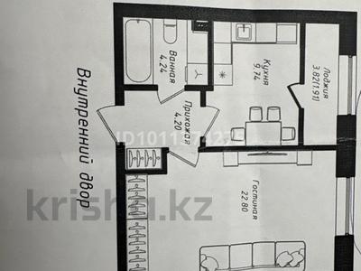 1-бөлмелі пәтер · 43 м² · 10/12 қабат, Жубан Молдагалиев 6г, бағасы: 24 млн ₸ в Астане, Нура р-н