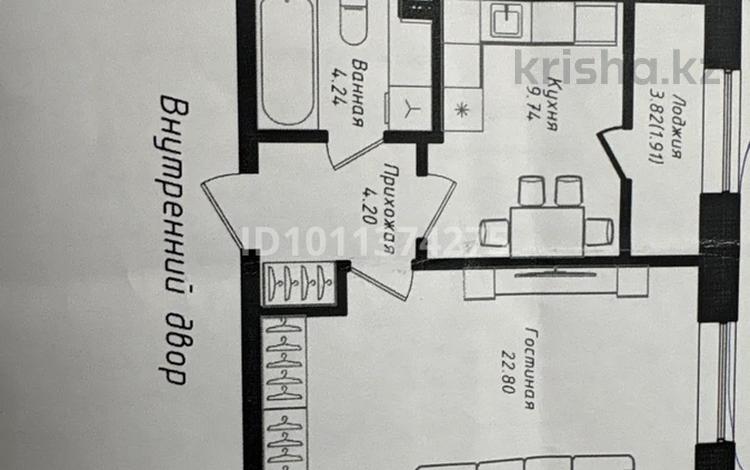 1-бөлмелі пәтер · 43 м² · 10/12 қабат, Жубан Молдагалиев 6г, бағасы: 24 млн ₸ в Астане, Нура р-н — фото 2