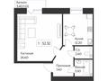 1-комнатная квартира · 52.32 м², Увалиева 7 за ~ 23.5 млн ₸ в Усть-Каменогорске — фото 3