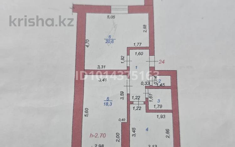 2-бөлмелі пәтер · 60 м² · 3/5 қабат, Лев берег 6, бағасы: 20 млн ₸ в  — фото 2