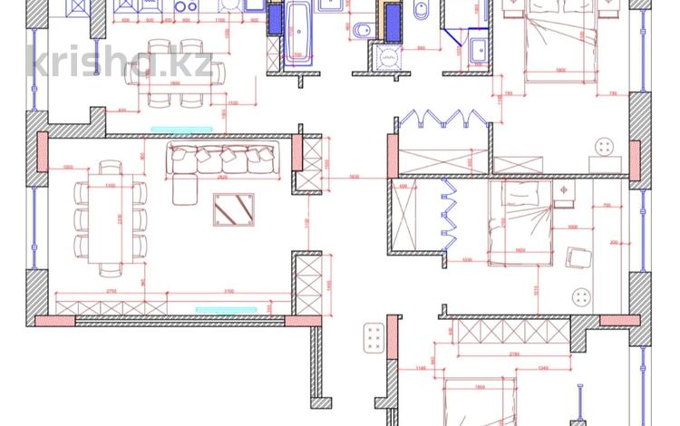 4-бөлмелі пәтер · 131 м² · 3/7 қабат, мкр Уркер, Толе би 50 — ЕК-32, бағасы: 130 млн 〒 в Астане, Нура р-н — фото 2