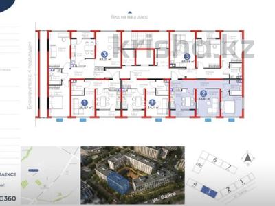 2-комнатная квартира · 54 м² · 2/6 этаж, Кайрат микрорайон 716/16 за 38.5 млн ₸ в Алматы, Турксибский р-н