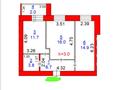 2-бөлмелі пәтер · 55 м² · 3/7 қабат, Мкр. Береке 75, бағасы: 31 млн ₸ в Костанае — фото 2