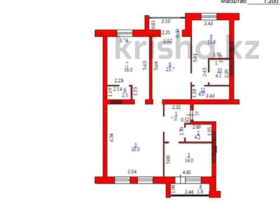 4-бөлмелі пәтер · 127.6 м² · 4/5 қабат, мкр. Алтын орда, бағасы: 28.5 млн 〒 в Актобе, мкр. Алтын орда