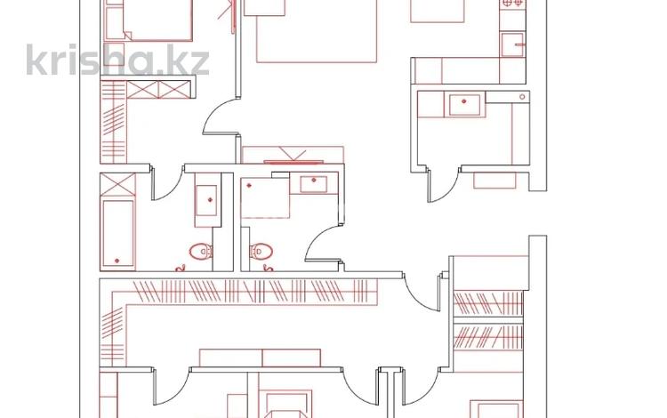 5-комнатная квартира, 132.1 м², 2/4 этаж, мкр Аккайын, Сагадат Нурмагамбетова 140 за 149.9 млн 〒 в Алматы, Медеуский р-н — фото 2