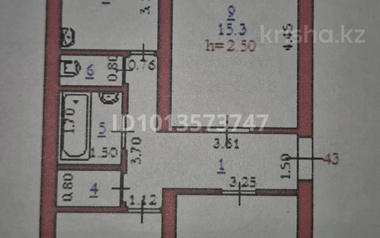 3-комнатная квартира · 60.8 м² · 3/6 этаж, Братьев Жубановых 276 — Пересечение ул.Сатпаева и ул.бр.Жубановых за 17.9 млн ₸ в Актобе — фото 2