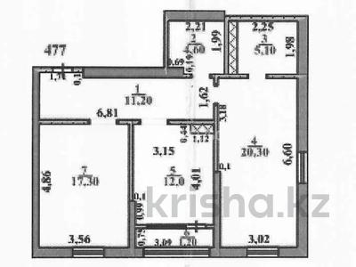 2-комнатная квартира · 70.5 м² · 7/14 этаж, Нурсултана Назарбаева 1 — Н.Назарбаева 55/1 за 43.5 млн ₸ в Шымкенте, Каратауский р-н