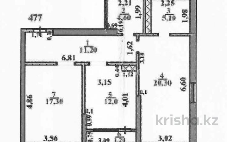 2-комнатная квартира · 70.5 м² · 7/14 этаж, Нурсултана Назарбаева 1 — Н.Назарбаева 55/1 за 43.5 млн ₸ в Шымкенте, Каратауский р-н — фото 2