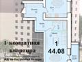 2-комнатная квартира, 46.6 м², 6/10 этаж, Наурызбай батыра 130 — Наурызбай батыра за 15 млн 〒 в Кокшетау — фото 2