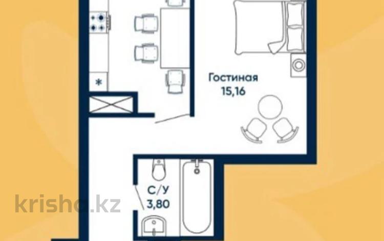 1-комнатная квартира, 43 м², 7/14 этаж, Туран 71 за 16 млн 〒 в Астане, Есильский р-н — фото 2