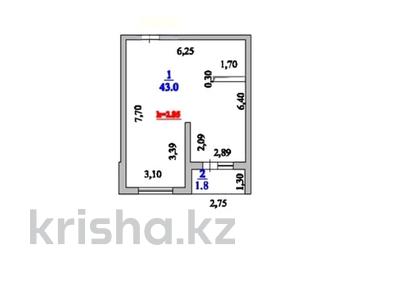 2-комнатная квартира · 44.8 м² · 3/7 этаж, Алатауская трасса 28 за ~ 25.8 млн 〒 в 