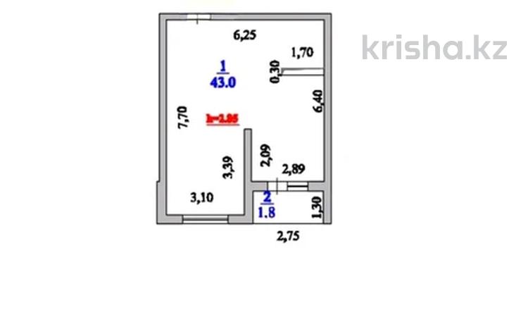 2-бөлмелі пәтер · 44.8 м² · 3/7 қабат, Алатауская трасса 28, бағасы: ~ 25.8 млн ₸ в  — фото 10