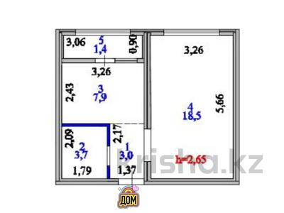 1-комнатная квартира · 34.5 м² · 4/12 этаж, Улы Дала 14 за 19.5 млн ₸ в Астане, Нура р-н