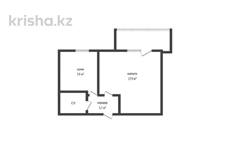 1-бөлмелі пәтер · 34.9 м² · 4/5 қабат, Гашека 12, бағасы: 17.5 млн ₸ в Костанае — фото 12