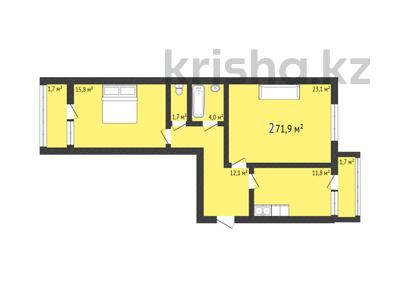 2-комнатная квартира, 71.9 м², 3/5 этаж, Микрорайон Береке 161 за ~ 23.7 млн 〒 в Костанае