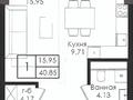 1-бөлмелі пәтер · 41.9 м² · 4/6 қабат, ул. Е-321 15/3, бағасы: ~ 27 млн ₸ в Астане, Есильский р-н — фото 8