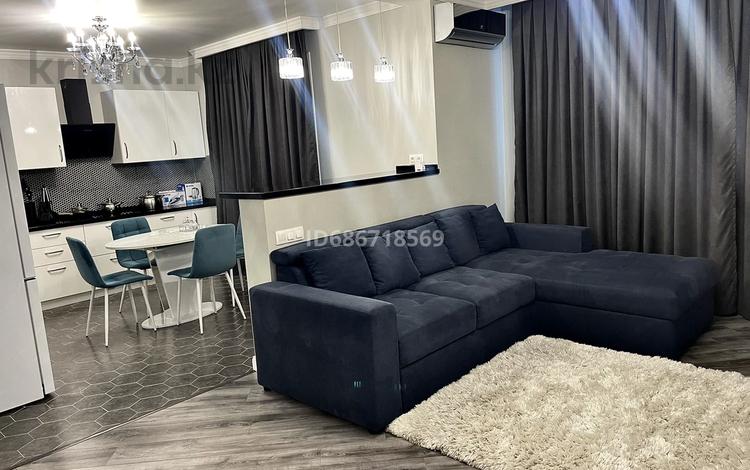 2-бөлмелі пәтер · 75 м² · 9/25 қабат, Абиша Кекилбайулы 270, бағасы: 600 000 ₸ в Алматы, Бостандыкский р-н — фото 2