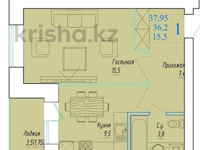 1-комнатная квартира, 38 м², 5/5 этаж, Ауэзова 207 за 11.2 млн 〒 в Кокшетау