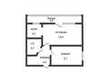 2-комнатная квартира · 43.8 м² · 4/5 этаж, Узкоколейная 4к3 за 18 млн ₸ в Костанае — фото 12