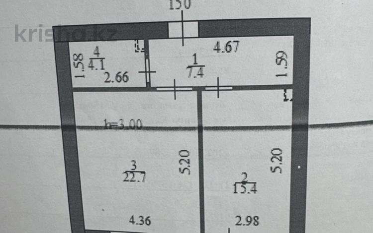 1-бөлмелі пәтер · 51.9 м² · 5/12 қабат, Бухар жырау 13 — 809, бағасы: 32 млн ₸ в Астане, Есильский р-н — фото 2