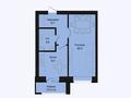 1-бөлмелі пәтер · 42.2 м² · 3/9 қабат, Розы Баглановой 23, бағасы: ~ 21 млн ₸ в Астане, Нура р-н