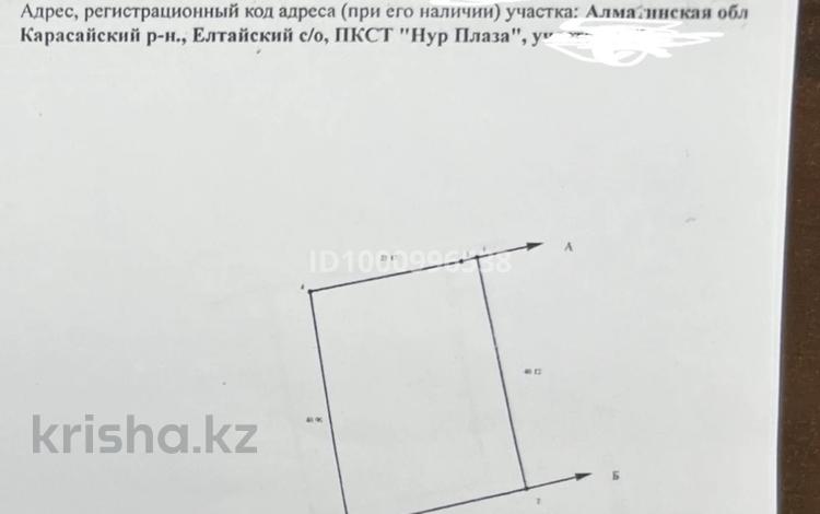 Участок · 12 соток, Пкст нур плаза за 5 млн 〒 в Ельтае — фото 2