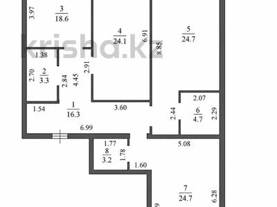 3-бөлмелі пәтер · 122 м² · 1/5 қабат, мкр. Алтын орда, Саздинское лесничество, бағасы: 39.5 млн ₸ в Актобе