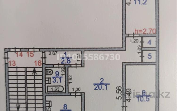 3-комнатная квартира · 57 м² · 5/5 этаж, Гарышкерлер 26 — Самади. Юникс за 15 млн ₸ в Жезказгане — фото 2