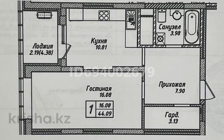 1-комнатная квартира, 44 м², 11 этаж, Мангилик Ел 62 за 24.2 млн 〒 в Астане, Есильский р-н — фото 3
