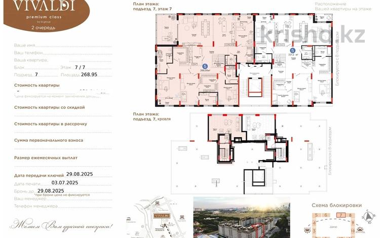 5-комнатная квартира · 270 м² · 7/7 этаж, Тасшокы 4 за 324.9 млн 〒 в Астане, Алматы р-н — фото 14