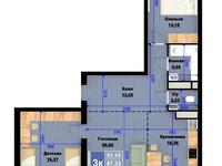 3-бөлмелі пәтер · 89 м² · 5/9 қабат, Мкр. Сарыарка 4/3, бағасы: 26 млн ₸ в Кокшетау