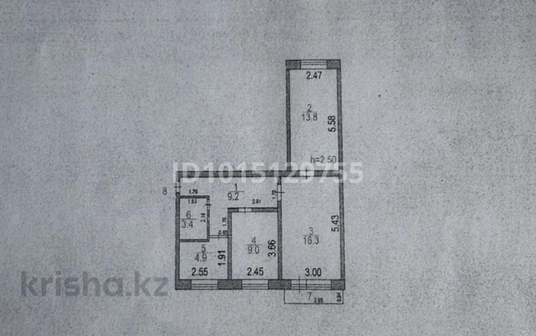 3-комнатная квартира · 57.3 м² · 3/5 этаж, 3 микрорайон за 25 млн ₸ в Абай — фото 2